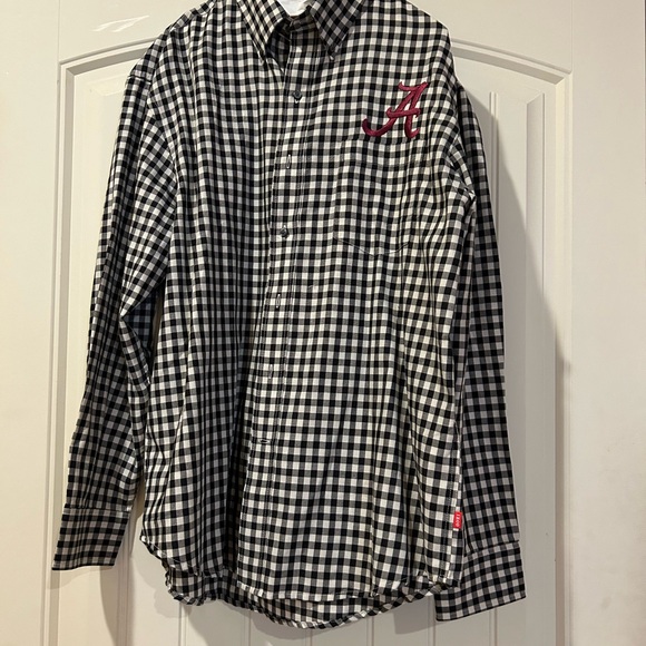 Men’s Embroidered Alabama “A” Button Down - Picture 1 of 3